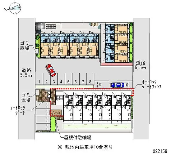 ★手数料０円★大阪市生野区巽西　月極駐車場（LP）